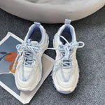 Net Celebrity Street Shooting Tianshui Blue Sneakers