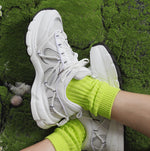Daddy Shoes Men's Fried Street Straps Thick-soled National Trend Sneakers