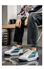 Men's Slip-on Sneakers, Comfortable Low-top Canvas Breathable Casual Shoes, Soft-bottom Versatile Sports and Casual Shoes