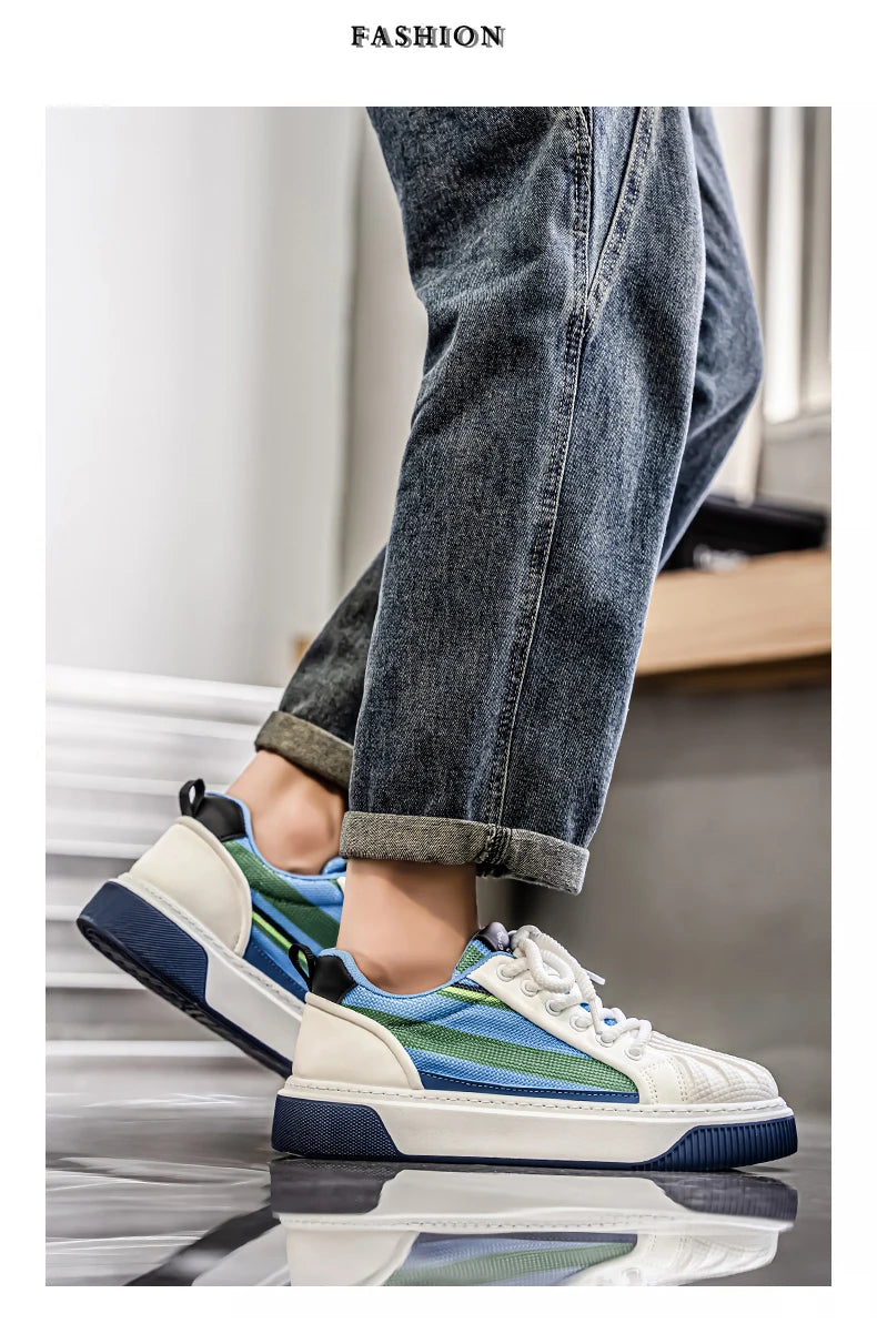Men's Slip-on Sneakers, Comfortable Low-top Canvas Breathable Casual Shoes, Soft-bottom Versatile Sports and Casual Shoes