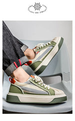 Men's Slip-on Sneakers, Comfortable Low-top Canvas Breathable Casual Shoes, Soft-bottom Versatile Sports and Casual Shoes