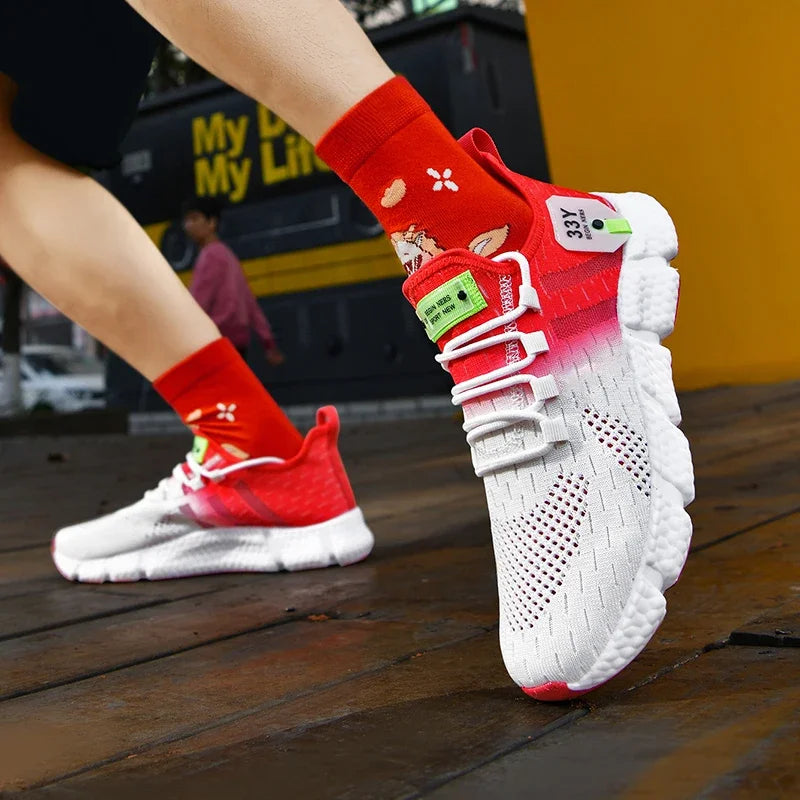 Unisex Mesh Sports Shoes  Lightweight, Comfortable Running & Walking Sneakers (Sizes 36–46)