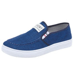 2025 Men Casual Shoes Slip on Canvas Fashion Sneakers Breathable Summer Walking Loafers Non Slip Comfortable Youth Skate Flats