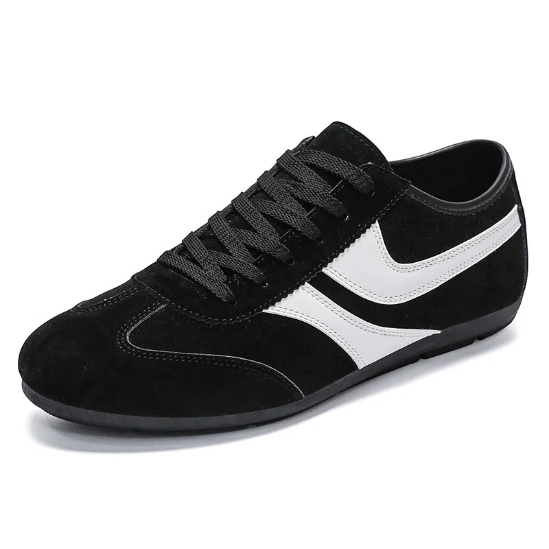 Fashion Men's Casual Sneakers Comfortable Non-slip Male Walking Running Shoes Breathable Lightweight Slip-on Suede Casual Shoes