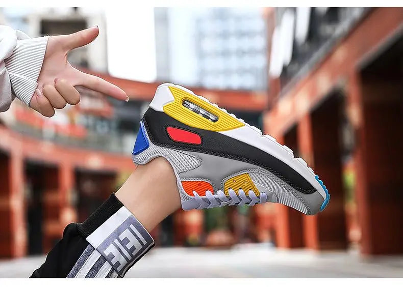 Men's Casual Breathable oes Women's Sneakers Air Cuion Comfortable Faionable round Toe Low Heel Rubber Outsole oes