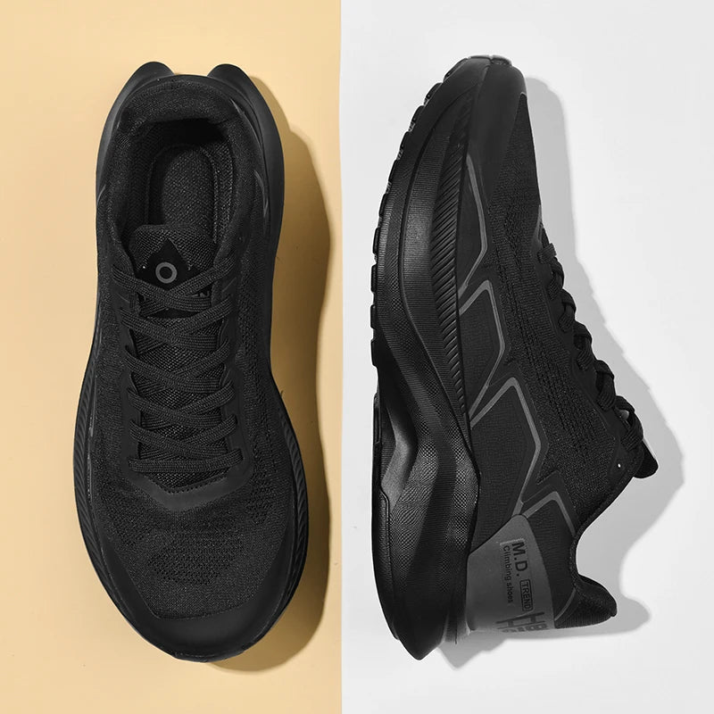 Designed Sneakers Shoes For Men Casual Sports Running Shoes Comfortable Breathable Light Shock Absorption Outsole Walking White