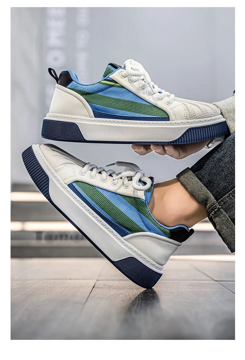 Men's Slip-on Sneakers, Comfortable Low-top Canvas Breathable Casual Shoes, Soft-bottom Versatile Sports and Casual Shoes