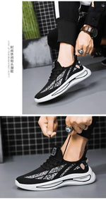 Mens Casual Sneakers Slip on Breathable Shoes  Athletic Outdoor Sport Running Shoes Comfortable Walking Training Tennis Shoes