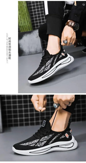Mens Casual Sneakers Slip on Breathable Shoes  Athletic Outdoor Sport Running Shoes Comfortable Walking Training Tennis Shoes