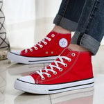 New Classic High Top Comfortable Sports Flat Walking Comfortable Sneakers Fashion Breathable Vulcanized Leisure Canvas