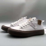 High-Top Men's Leather oes Comfortable Breathable Spor Casual Sneakers Mid-Top Board oes Trendy Brand High Sensation