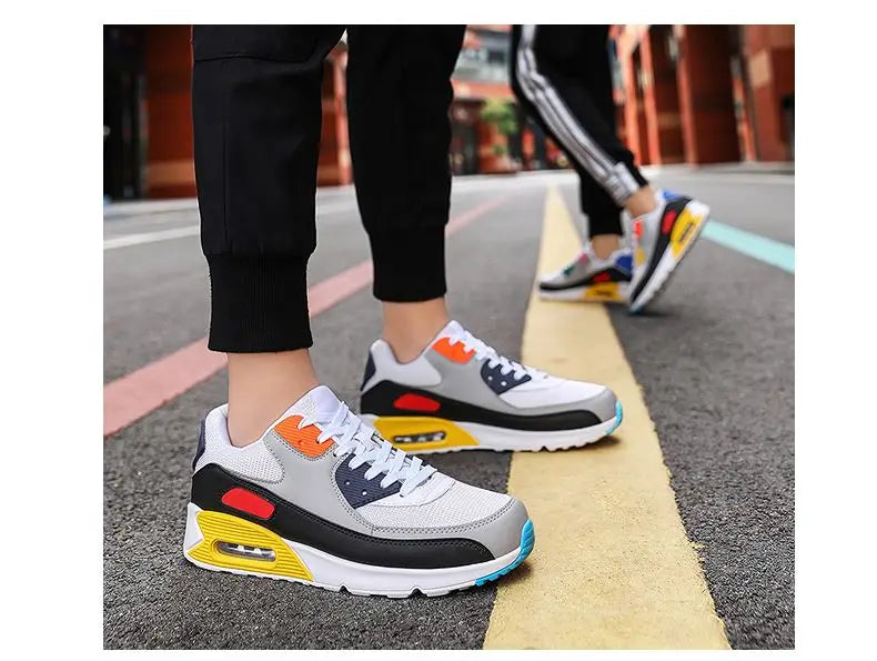 Men's Casual Breathable oes Women's Sneakers Air Cuion Comfortable Faionable round Toe Low Heel Rubber Outsole oes