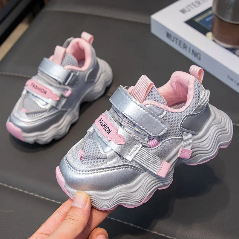 Kids Sneakers Soft Sole Breathable Children Running Shoes Non-slip Trendy 2025 New Students Sports Shoes Comfort for Boys Girls