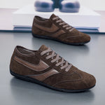 Fashion Men's Casual Sneakers Comfortable Non-slip Male Walking Running Shoes Breathable Lightweight Slip-on Suede Casual Shoes