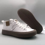 High-Top Men's Leather oes Comfortable Breathable Spor Casual Sneakers Mid-Top Board oes Trendy Brand High Sensation