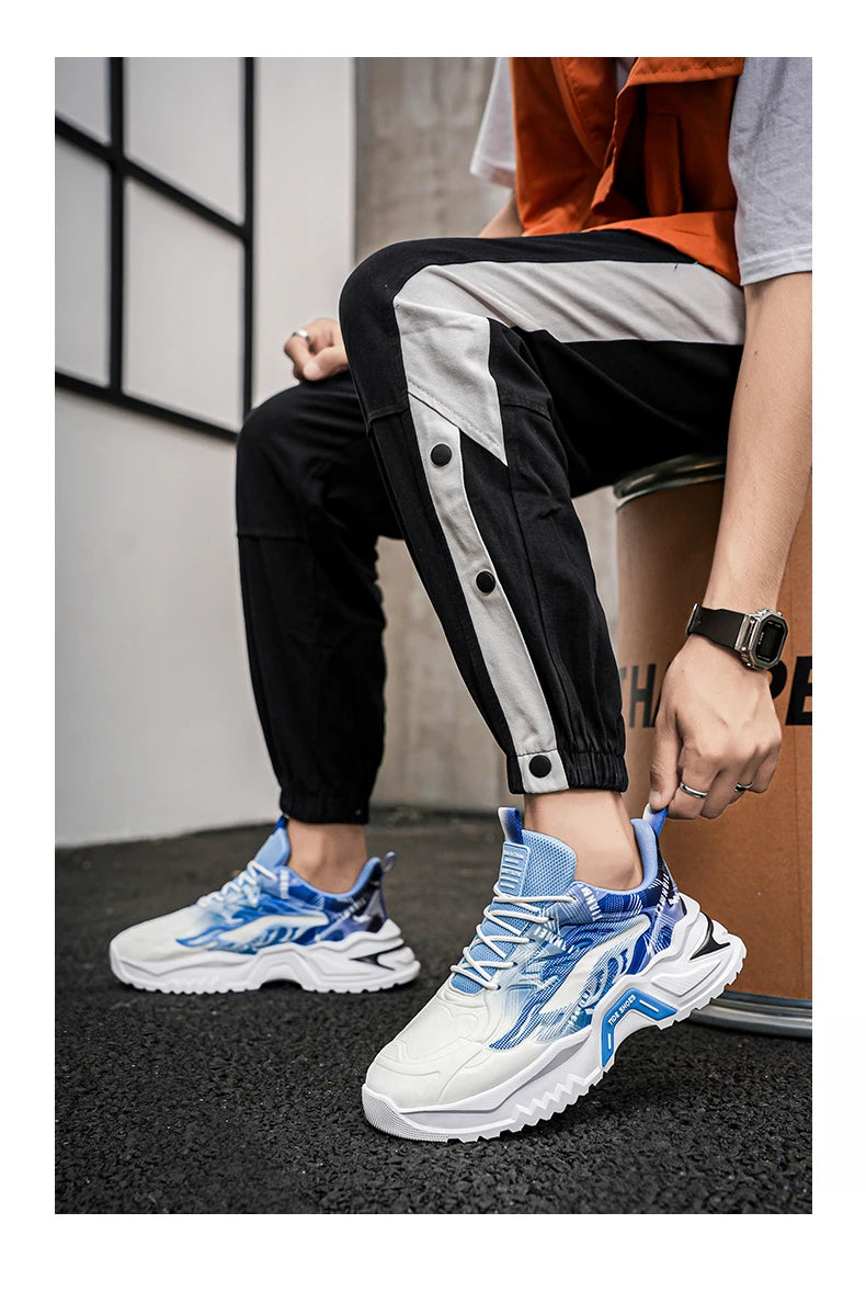 Fashionable  Trendy  Lightweight  and Versatile Men's Sneakers Luxury Shoes Sport Anti Slip  Wear-resistant and Rebound Shoes