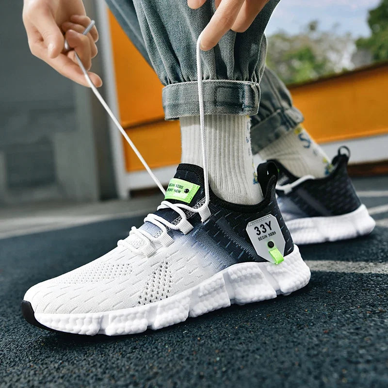 Unisex Mesh Sports Shoes  Lightweight, Comfortable Running & Walking Sneakers (Sizes 36–46)