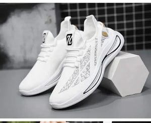 Mens Casual Sneakers Slip on Breathable Shoes  Athletic Outdoor Sport Running Shoes Comfortable Walking Training Tennis Shoes