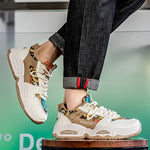 Mens Sneakers Thick Sole Anti Skid Wear-resistant 2025New Men's Casual Spring Shoes Breathable Man Footwear Fashion Comfortable