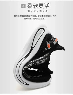 Mens Casual Sneakers Slip on Breathable Shoes  Athletic Outdoor Sport Running Shoes Comfortable Walking Training Tennis Shoes