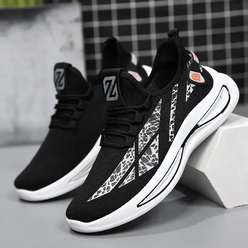 Mens Casual Sneakers Slip on Breathable Shoes  Athletic Outdoor Sport Running Shoes Comfortable Walking Training Tennis Shoes