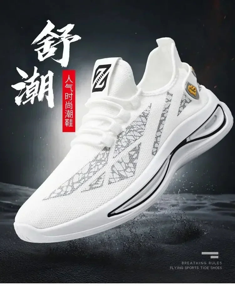 Mens Casual Sneakers Slip on Breathable Shoes  Athletic Outdoor Sport Running Shoes Comfortable Walking Training Tennis Shoes