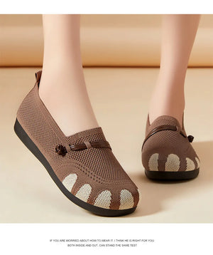 2025 Slip-On Casual Shoes for Women Soft Sole Spring New Style Walking Flats Ladies Leisure Comfortable Shoes Mom Sneakers