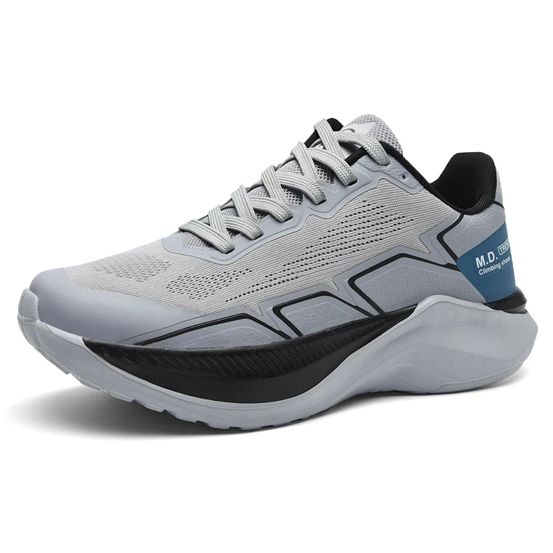 Designed Sneakers Shoes For Men Casual Sports Running Shoes Comfortable Breathable Light Shock Absorption Outsole Walking White