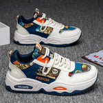 Mens Sneakers Thick Sole Anti Skid Wear-resistant 2025New Men's Casual Spring Shoes Breathable Man Footwear Fashion Comfortable