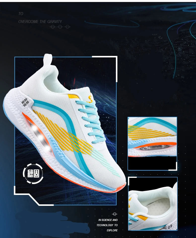 Athletic Sneakers Men Street Style Platform Running Sneakers Women Casual Sport Shoes For Men