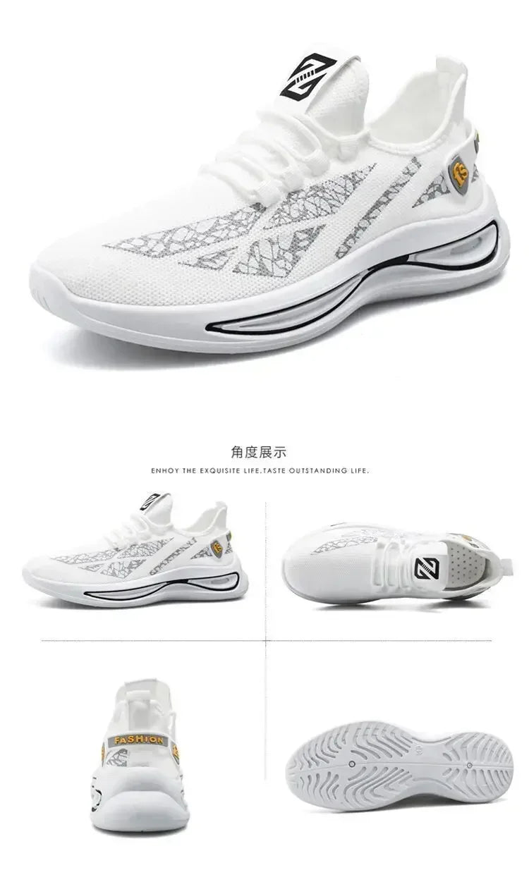 Mens Casual Sneakers Slip on Breathable Shoes  Athletic Outdoor Sport Running Shoes Comfortable Walking Training Tennis Shoes