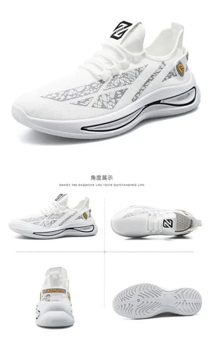 Mens Casual Sneakers Slip on Breathable Shoes  Athletic Outdoor Sport Running Shoes Comfortable Walking Training Tennis Shoes