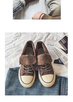 Classic Fashion Skateboarding Shoes for Men Women Comfy Suede Leather High Top Sneakers Men Height-increasing Platform Sneakers
