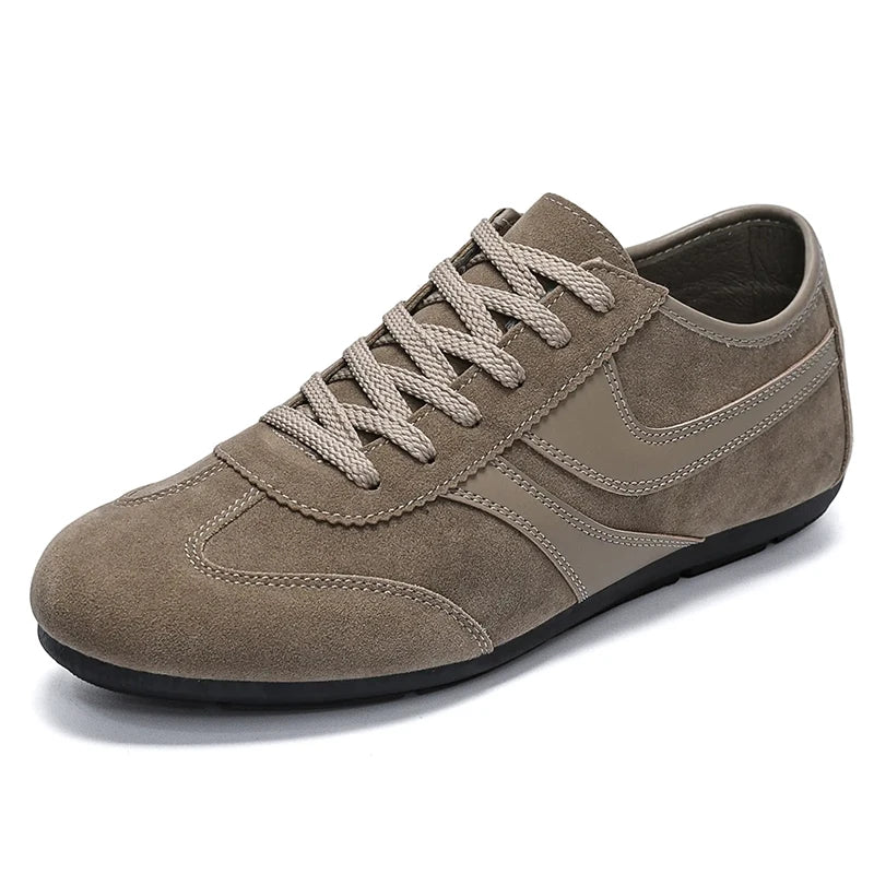 Fashion Men's Casual Sneakers Comfortable Non-slip Male Walking Running Shoes Breathable Lightweight Slip-on Suede Casual Shoes