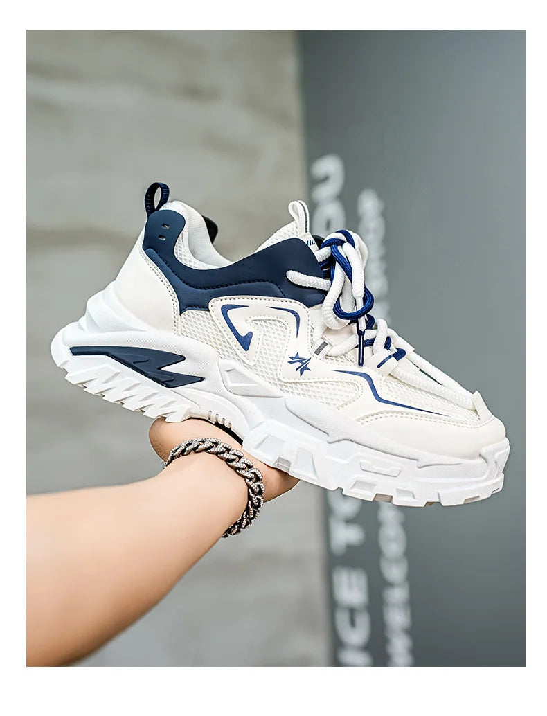 2025 New Classic Men's Sneakers High Help Thick Bottom Workwear Casual Shoes for Youth Outdoor Lightweight Sports Running Shoes
