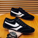 Fashion Men's Casual Sneakers Comfortable Non-slip Male Walking Running Shoes Breathable Lightweight Slip-on Suede Casual Shoes