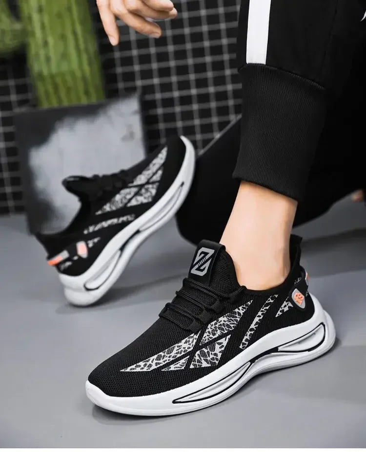 Mens Casual Sneakers Slip on Breathable Shoes  Athletic Outdoor Sport Running Shoes Comfortable Walking Training Tennis Shoes