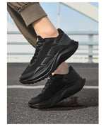 Designed Sneakers Shoes For Men Casual Sports Running Shoes Comfortable Breathable Light Shock Absorption Outsole Walking White