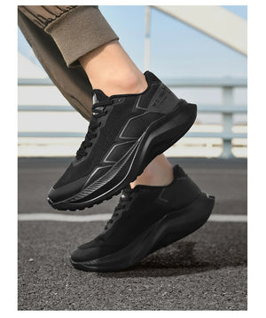 Designed Sneakers Shoes For Men Casual Sports Running Shoes Comfortable Breathable Light Shock Absorption Outsole Walking White