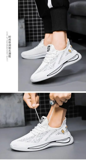 Mens Casual Sneakers Slip on Breathable Shoes  Athletic Outdoor Sport Running Shoes Comfortable Walking Training Tennis Shoes