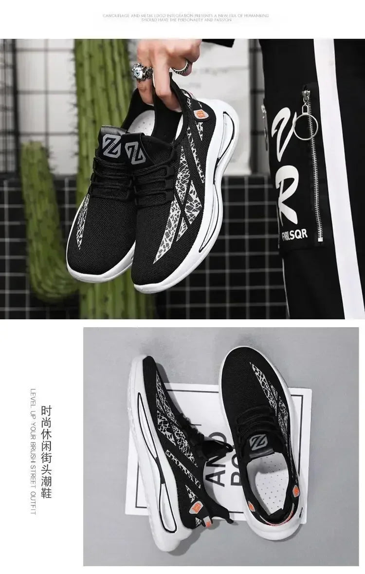 Mens Casual Sneakers Slip on Breathable Shoes  Athletic Outdoor Sport Running Shoes Comfortable Walking Training Tennis Shoes