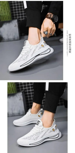 Mens Casual Sneakers Slip on Breathable Shoes  Athletic Outdoor Sport Running Shoes Comfortable Walking Training Tennis Shoes