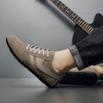 Fashion Men's Casual Sneakers Comfortable Non-slip Male Walking Running Shoes Breathable Lightweight Slip-on Suede Casual Shoes