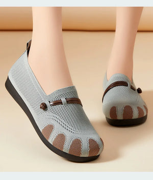 2025 Slip-On Casual Shoes for Women Soft Sole Spring New Style Walking Flats Ladies Leisure Comfortable Shoes Mom Sneakers