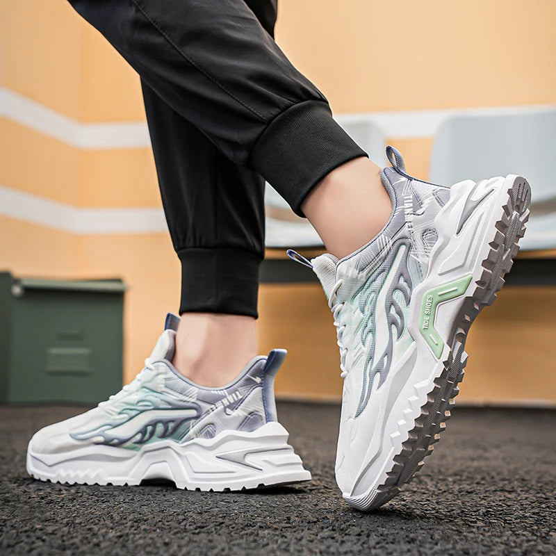 Fashionable  Trendy  Lightweight  and Versatile Men's Sneakers Luxury Shoes Sport Anti Slip  Wear-resistant and Rebound Shoes