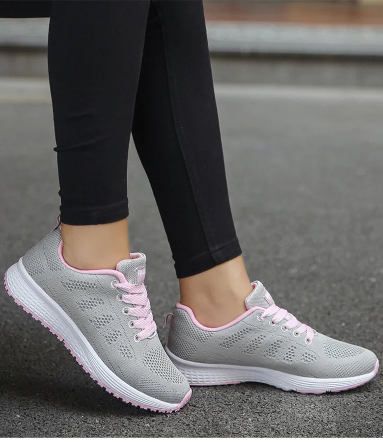 Women Sports Shoes 2023 Trends Sneakers Women Light Sport Sneaker Breathable Casual Shoes For Women White Tennis Female Footwear