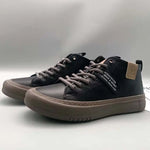 High-Top Men's Leather oes Comfortable Breathable Spor Casual Sneakers Mid-Top Board oes Trendy Brand High Sensation