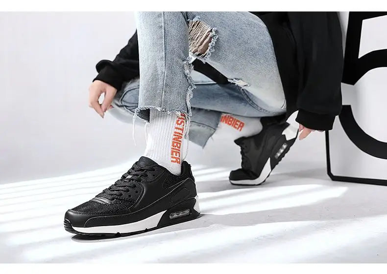 Men's Casual Breathable oes Women's Sneakers Air Cuion Comfortable Faionable round Toe Low Heel Rubber Outsole oes