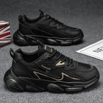 2025 Sporty Style Men's Casual Sneakers Fashion Breathable Mesh Tennis Sports Running Elastic Vulcanized Shoes Comfortable Cosy