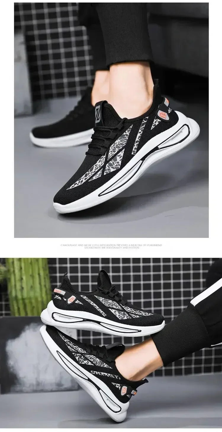 Mens Casual Sneakers Slip on Breathable Shoes  Athletic Outdoor Sport Running Shoes Comfortable Walking Training Tennis Shoes